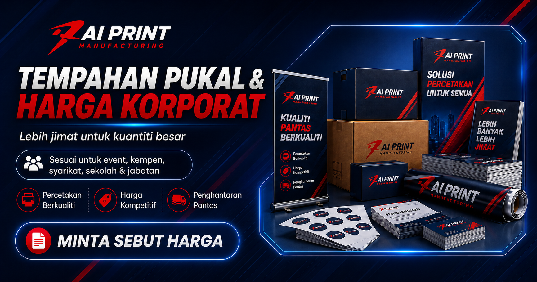 Tempahan Pukal & Harga Korporat