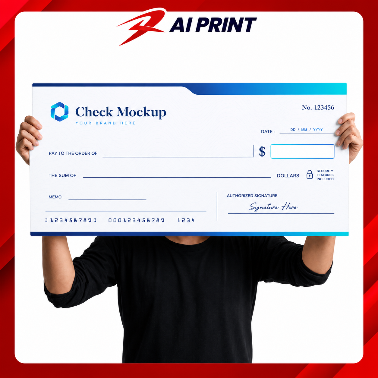 MOCKUP CHEQUE